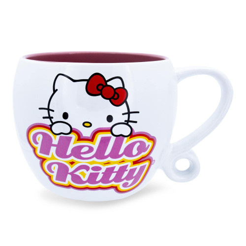 Sanrio Hello Kitty Hearts Ceramic Coffee Cup With Loop Handle | Mug For Tea, Espresso, Cocoa | Holds 16 Ounces Sanrio Hello Kitty Hearts Ceramic Coffee Cup With Loop Handle | Mug For Tea, Espresso, Cocoa | Holds 16 Ounces