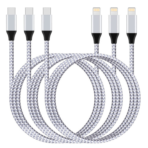 iPhone Charger Cord,iPhone Charger Fast Charging Cable [Apple MFi Certified] 3Pack 6FT USBC to Lightning Cable,Supre Fasr iPhone Charger Cable for iPhone 14/14Plus/13/12/11/Pro Max/Mini/XS/XR,AirPods