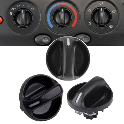 3 Pack 559050C010 Tundra Control Knob Compatible with 2000 2001 2002 2003 2004 2005 2006 Toyota Tundra Climate Control Knob 55905-0C010 Air Conditioner Heater Control Switch Knob