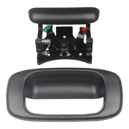 APPERFiT Tailgate Handle Latch & Bezel Trim Compatible with 1999-2006 Chevrolet Chevy Silverado GMC Sierra 1500 2500 3500 Replaces 15997911, 15228539, 15228541, 15228540