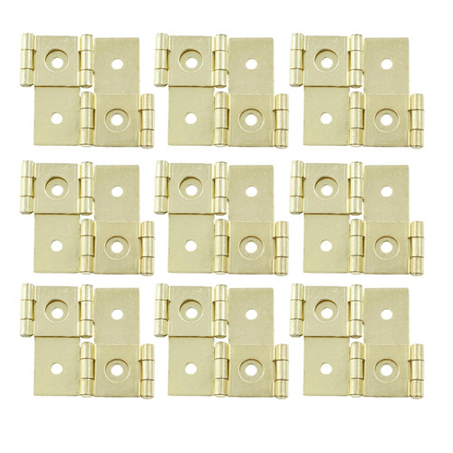 Litoexpe 12pcs Double Folding Hinges, 270 Degree Rotation Screen Door Hinges, Metal Folding Acting Hinges with Mounting Screws (47mmx54mm, Golden) Litoexpe 12pcs Double Folding Hinges, 270 Degree Rotation Screen Door Hinges, Metal Folding Acting Hinges with Mounting Screws (47mmx54mm, Golden)