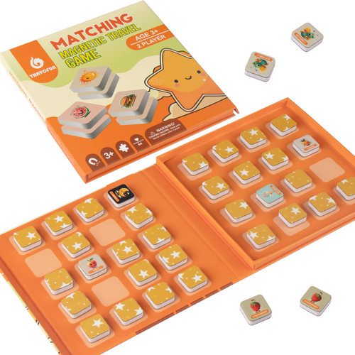 Magnetic Matching Memory Game for Kids 3-8 - Perfect Travel Toy for Toddlers - Fun Road Trip & Airplane Activity - Camping Game Essentials Magnetic Matching Memory Game for Kids 3-8 - Perfect Travel Toy for Toddlers - Fun Road Trip & Airplane Activity - Camping Game Essentials