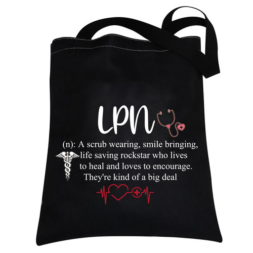 CMNIM LPN Licensed Practical Nurse Gifts Tote Bag LPN Nurse Gifts Canvas Tote Bag LPN Nursing Student Gifts Graduation Gifts