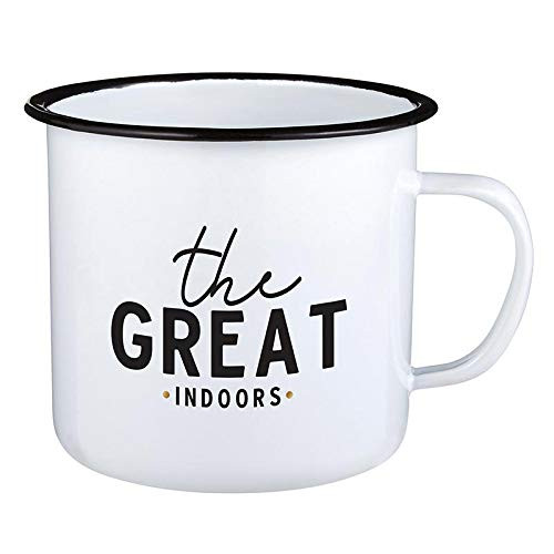 Santa Barbara Design Studio SIPS Drinkware Enamel Mug, 24-Ounce, Great Indoors
