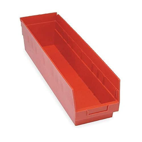 Quantum Storage Systems Shelf BIN RED 23-5/8in x 6-5/8in x 6in