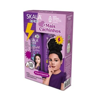 Skala - Linha Expert - Kit Shampoo e Condicionador Mais Cachinhos(2 x 325 Ml) - (Expert Collection - More Curls for Kids Shampoo & Conditioner Set (2 x 11 Fl Oz))
