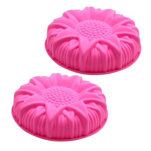 HAKIDZEL 2pcs Sunflower Mold Round Cake Pan Round Baking Pan Silicone Bakeware Sunflower Fondant Baking Sunflower Pan Cake Mould for Silicone Cake Mold Silicone Baking Mold DIY Baking Tool HAKIDZEL 2pcs Sunflower Mold Round Cake Pan Round Baking Pan Silicone Bakeware Sunflower Fondant Baking Sunflower Pan Cake Mould for Silicone Cake Mold Silicone Baking Mold DIY Baking Tool