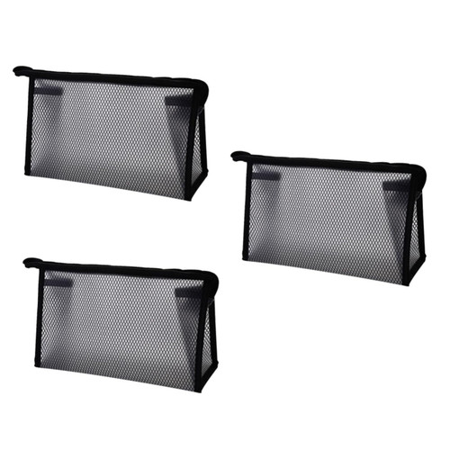 FOMIYES 3 pcs travel clear toiletry bag mesh organizer bags travel wash bag clear toiletry bags cosmetic storage bag?toiletries bag? makeup pouch Cosmetic bag makeup bag portable
