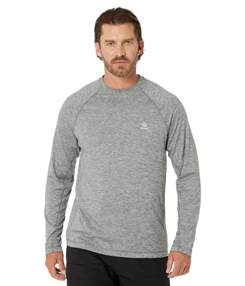Wolverine Men's Sun-Stop Eco Long Sleeve Tee, Gunmetal Heather, Large