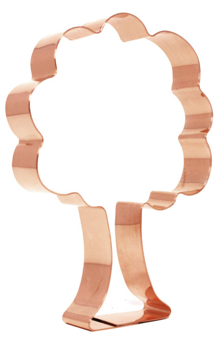 Large Oak Tree Simple 5 Inch Copper Cookie Cutter