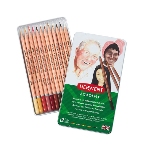 Derwent Academy Watercolour Skintones 12 Tin