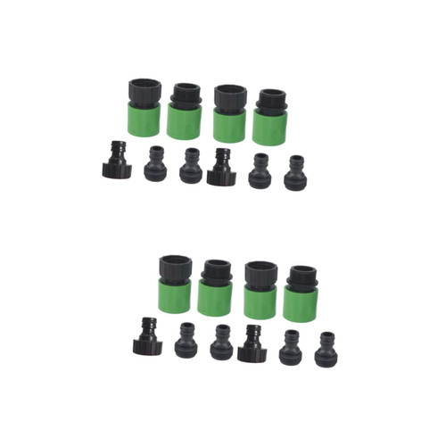 Happyyami 20 PCS faucet connector watering pipe connector garden hose quick connect fittings Drip Pipe adaptador jointer garden tap kit hose connectors quick connect pipeline Connector set