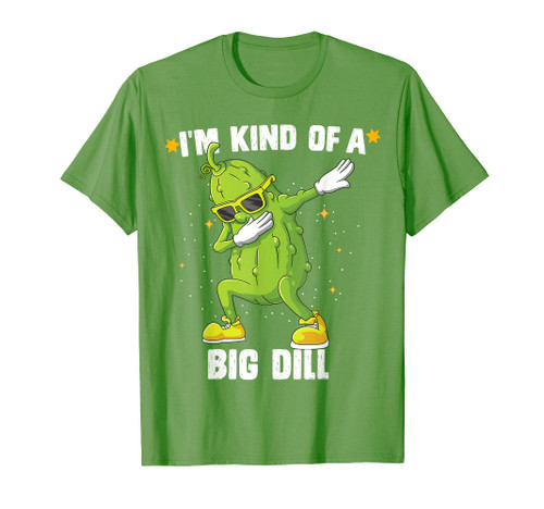 I'm Kind Of Big Dill Pickle Dabbing Halloween Cucumber T-Shirt