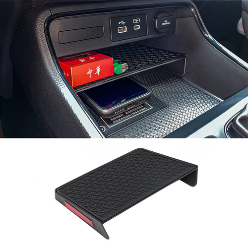 Neepiar Center Console Organizer Tray Compatible with 2023 Honda CR-V Accessories Secondary Storage Box Insert ABS Material with Coins and Glasses Holder