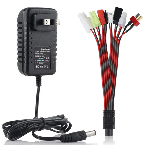 RC Battery Charger for 4.8V 7.2V 8.4V 9.6V NiMH/NiCD, RC Car Charger for Traxxas Battery 2.4V-12V Battery Pack, 2-10 RC Battery Charger for 4.8V 7.2V 8.4V 9.6V NiMH/NiCD, RC Car Charger for Traxxas Battery 2.4V-12V Battery Pack, 2-10