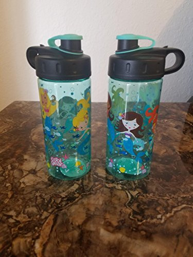 Cool Gear Green Mermaid Under The Sea Water Bottle (16 oz. BPA FREE)