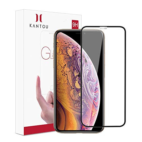 Kantou 3D Screen Protector Full Coverage for iPhone Xs/iPhone X 5.8 Inch, Edge to Edge Tempered Glass Screen Protector, HD, Ultra Clear, Ultra-Thin, Easy Instal-for iPhone Xs/iPhone X/iPhone 10