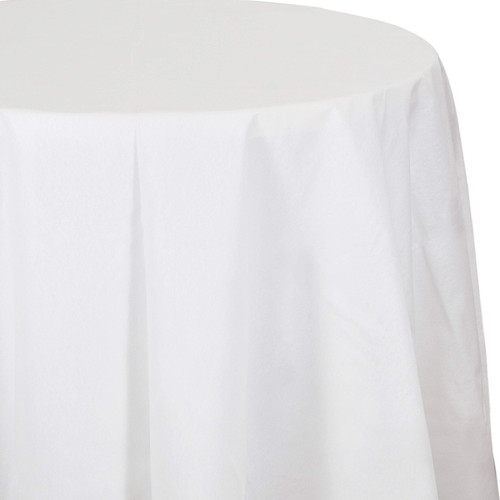Creative Converting White Octy-Round Tablecloths, 3 ct