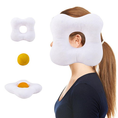 Yxmeiguo Ear Piercing Pillow for Side Sleepers with Hole, Donut Pillow for Ear Pain CNH Pain Relief Sleeping, Ear Relaxation, Earplugs Support Pillow with Ear Hole for Sleeping