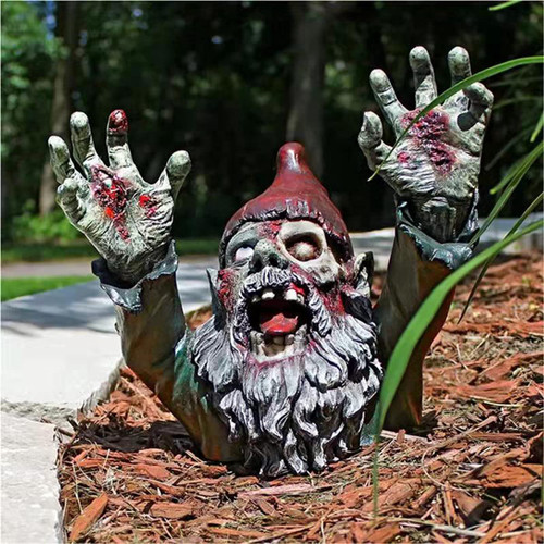 SDASF ZWFDC Resin Zombie Gnomes Garden Gnomes Garden Decor, for Garden Sculptures & Statues Outdoor Decorations for Patio Walking Dead Gnome Zombie Gnome- 4.13inch SDASF ZWFDC Resin Zombie Gnomes Garden Gnomes Garden Decor, for Garden Sculptures & Statues Outdoor Decorations for Patio Walking Dead Gnome Zombie Gnome- 4.13inch