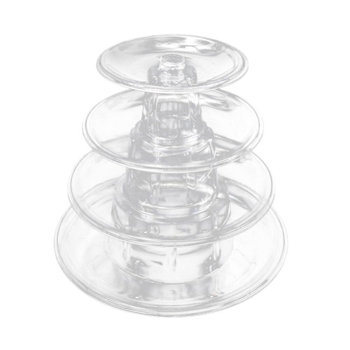 Cake Carrier Macaron Tower Stand Round Cake Stand 4 Tier Dessert Cupcake Stand Cookie Tray Cake Display Rack Dessert Serving Tower for Wedding Shower Birthday Party Decor Shelf Bracket
