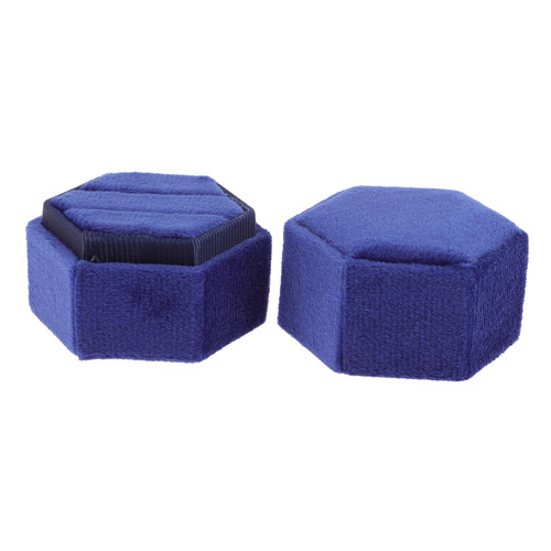 Holibanna Box Gift Box for Jewelry Velvet Jewelry Box Ring Stand Ring Box Vintage Engagement Ring Box Jewelry Box for Men Plastic Box Hexagon Ring Box for Wedding Ring Boxes Ring Gift Box