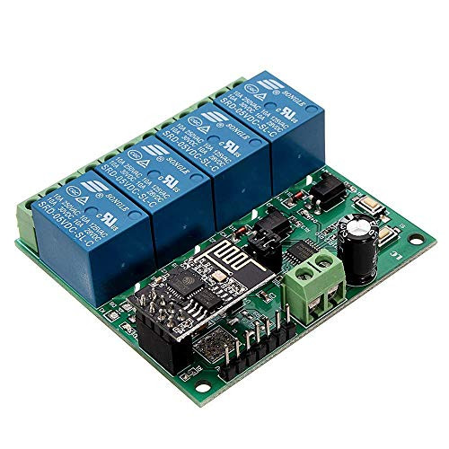 WINGONEER® 5V ESP8266 Four Channel WiFi Relay IOT Smart Home Cellphone APP Remote Control