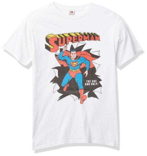 DC Comics Superman The Only Basic Solid Tee White