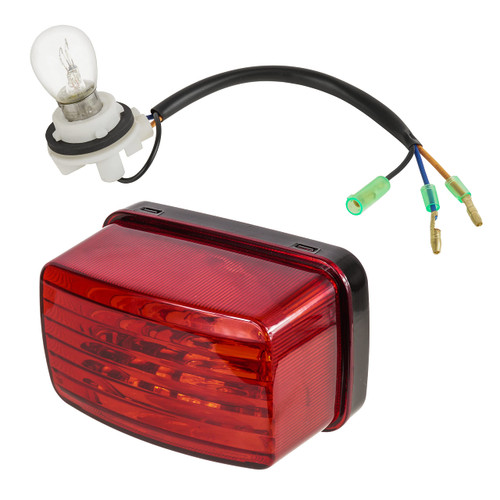 Caltric Taillight Assembly with Bulb Compatible with Yamaha Kodiak 450 YFM450FA 4X4 2003 2004 2005 2006
