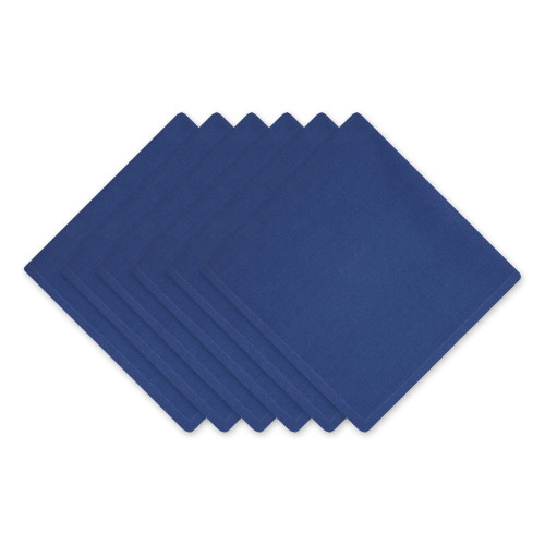 DII Solid Napkin Set Collection, 20x20, Navy, 6 Piece