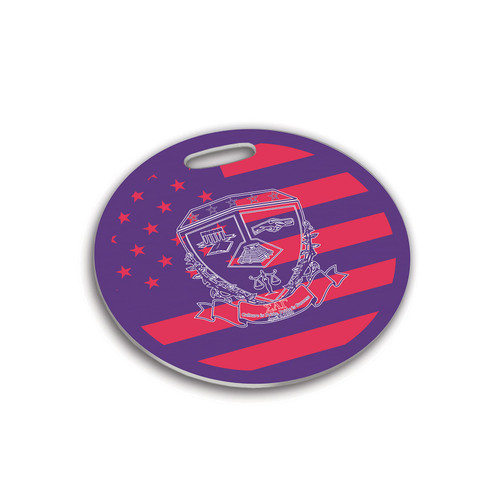 Sigma Lambda Gamma Travel Luggage ID Bag Tag for Suitcases/Round Plastic Label (Sigma Lambda Gamma 1)