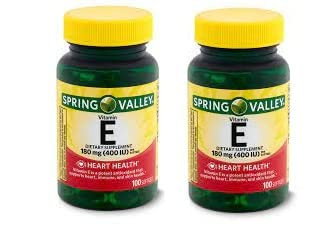 Spring Valley Vitamin E Dietary Supplement, 180 mg, 100 Softgel (Pack of 2)