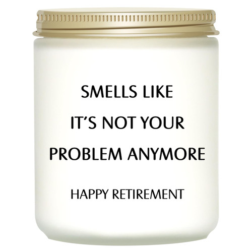 Retirement Gifts for Women, Retirement Gifts for Men, Happy Retirement Decorations, Funny Retirement Gifts for Coworker, Boss, Teacher, Nurse, Bestie, Dad, Mom Retired 2023, Scented Candles