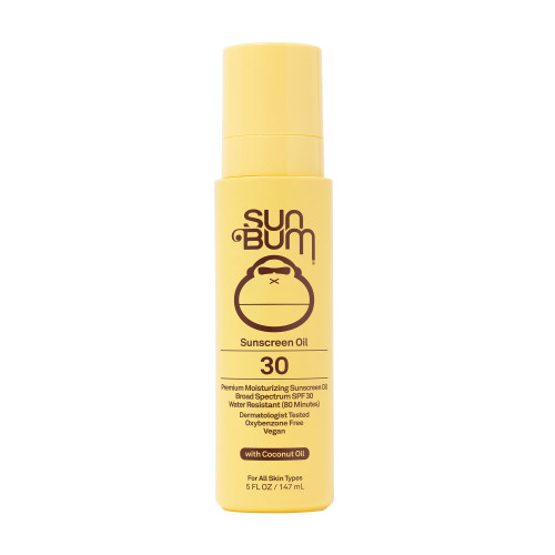 Sun Bum Original SPF 30 Sunscreen Oil | Vegan and Hawaii 104 Reef Act Compliant (Octinoxate & Oxybenzone Free) Broad Spectrum Moisturizing UVA/UVB Glowing Sunscreen Lotion with Vitamin E | 5 oz