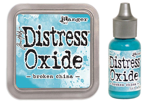 SPECIAL BUNDLE Ranger Tim Holtz Distress Oxide Ink Pad BROKEN CHINA + Reinker