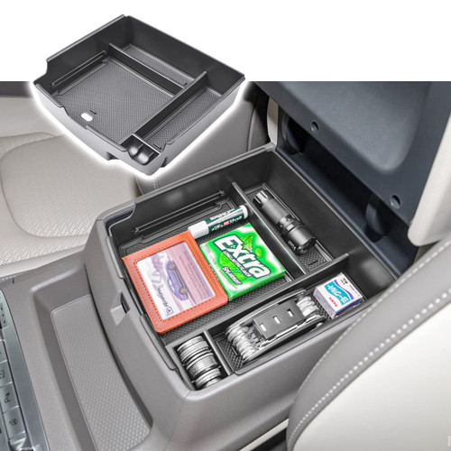 RUNROAD Center Console Organizer Tray Compatible with Kia Carnival KA4 MPV 2022 2023 2024 Accessories, Armrest Storage Organizer Tray Coin Holder Secondary Storage Box, Black Line RUNROAD Center Console Organizer Tray Compatible with Kia Carnival KA4 MPV 2022 2023 2024 Accessories, Armrest Storage Organizer Tray Coin Holder Secondary Storage Box, Black Line