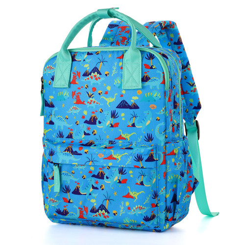 Hapycat Dinosaur Toddler Backpack for Girls, Small Cute Preschool Backpack for Girls Kids Kindergarten backpack 12 Inch, Blue