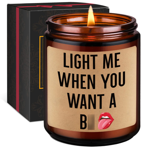 GSPY Candles for Him, Naughty Gifts, Funny Gifts for Men, Gifts for Him, Husband Gifts from Wife - Funny Anniversary, Sweetest Day, Birthday Gifts for Husband, Boyfriend, Fiance, Gay Husband