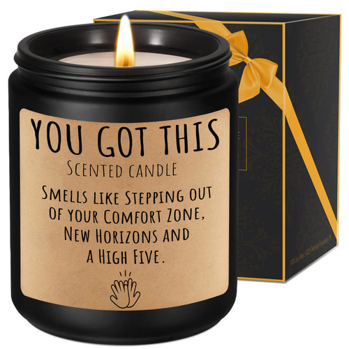 LEADO You Got This Candle - Promotion Gifts for Women, Men, New Job Gifts - Funny Graduation Gift, Congratulations Gifts for Women, Men, Encouragement Gifts, Inspirational Gifts, Motivational Gifts