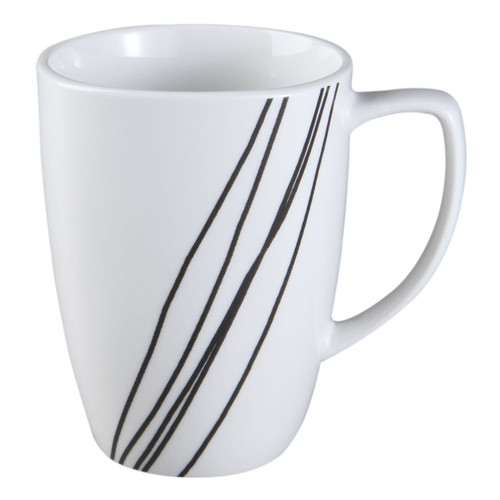 Corelle Square Simple Sketch 12-oz Porcelain Mug
