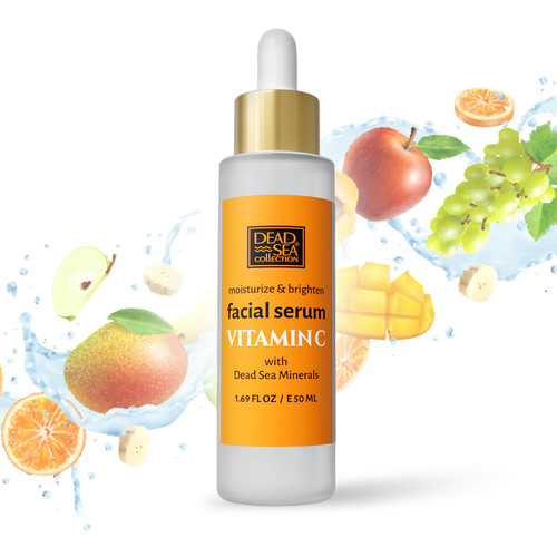 Dead Sea Collection Vitamin C Serum For Face - Anti Aging Hydration Facial Serum - Skin Care Serum for Smooth and Moisturized Skin - Enriched with Dead Sea Minerals and Vitamins - 1,69 Fl. Oz. Dead Sea Collection Vitamin C Serum For Face - Anti Aging Hydration Facial Serum - Skin Care Serum for Smooth and Moisturized Skin - Enriched with Dead Sea Minerals and Vitamins - 1,69 Fl. Oz.