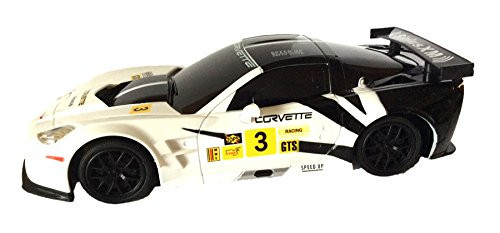 Braha Corvette C6.R 1:24 Licensed Friction Car (White)