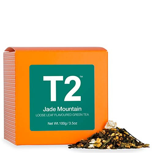 T2 Tea Jade Mountain Loose Leaf Green Tea in Box, 3.5 Ounce (100g)