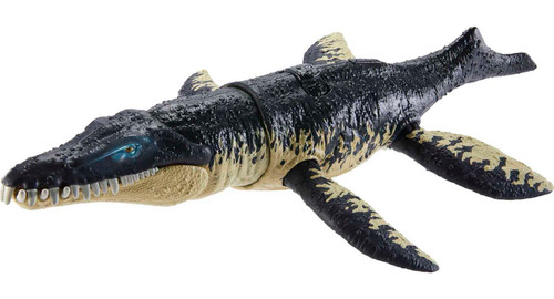 Mattel Jurassic World Dominion Wild Roar Kronosaurus Dinosaur Action Figure Toy with Sound & Attack Action, Plus Downloadable App & Ar , 11 Inch