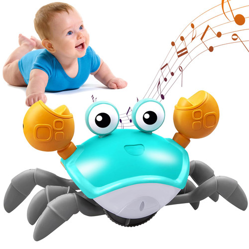 Plnmlls Crawling Crab Baby Toy Tummy Time Toys with Music and LED Light Will Automatically Avoid Obstacles,Build in Rechargeable Battery for Toddler Interactive Baby Toys Plnmlls Crawling Crab Baby Toy Tummy Time Toys with Music and LED Light Will Automatically Avoid Obstacles,Build in Rechargeable Battery for Toddler Interactive Baby Toys