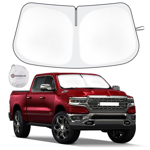 Car Windshield Sun Shade Compatible with 2019 2020 2021 2022 2023 Dodge RAM 1500 2Dr RegularCab, 4Dr QuadCab, CrewCab, MegaCab Accessories Foldable Sunshade Truck Custom Windshield Sun Visor Car Windshield Sun Shade Compatible with 2019 2020 2021 2022 2023 Dodge RAM 1500 2Dr RegularCab, 4Dr QuadCab, CrewCab, MegaCab Accessories Foldable Sunshade Truck Custom Windshield Sun Visor