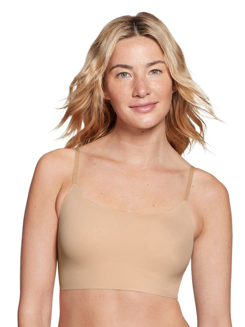 True & Co Womens Skinny Strap Ballet Bralette Bra, Bare, Small US
