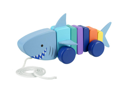 Orange Tree Toys Shark Pull Along
