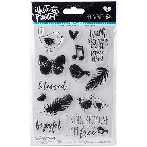 Illustrated Faith - Clear Stamps - Feathers