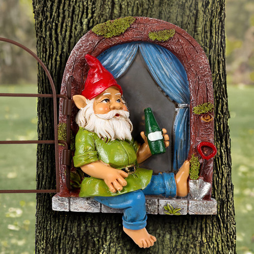 HeiPen Funny Garden Gnomes, Tree Faces Decor Outdoor, Garden Sculptures & Statues for Patio Lawn Yard Decor HeiPen Funny Garden Gnomes, Tree Faces Decor Outdoor, Garden Sculptures & Statues for Patio Lawn Yard Decor